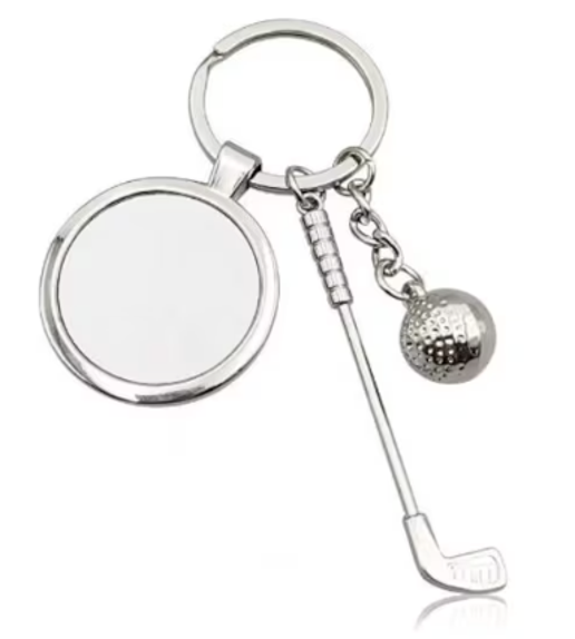 Golf Metal Keyring