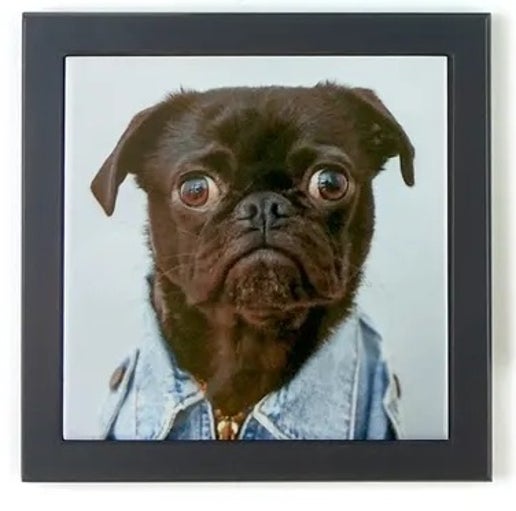 Tile With Wood frame 150mm x 150mm